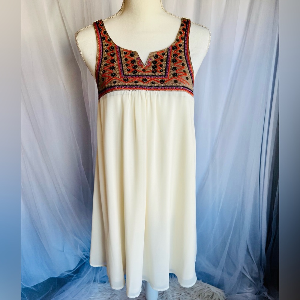 ⭐️NWT⭐️ Umgee Dress | Ivory/Purple/Orange | Size M